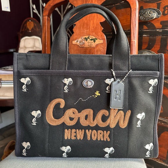 Coach Handbags - Coach x Peanuts Black Tote